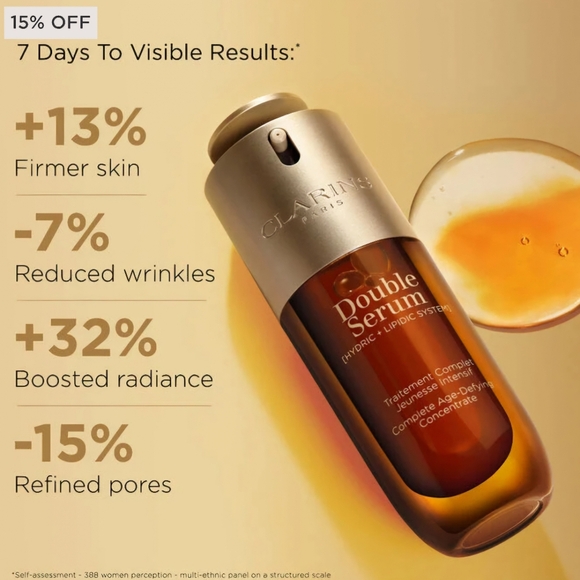 3X Clarins SUPER RESTORATIVE DAY CREAM 2ml + DOUBLE SERUM 0.9ml Travel Packs - Picture 4 of 8